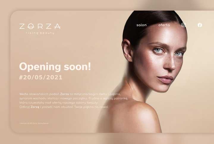 Zorza. Rising Beauty application created by Peak11